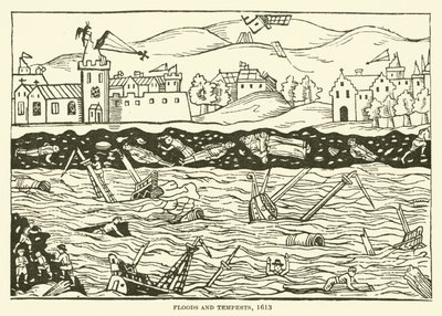 Floods and tempests, 1613 by English School